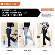 BOOTCUT JEANS FOR LADIES KAIN DENIM BERGETAH READY STOCK 26-36 BOOTCUT WOMEN FLARE PEREMPUAN