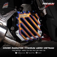 NSA PREMIUM SERIES RADIATOR COVER AERO VIETNAM TITANIUM GR5 HYBRID