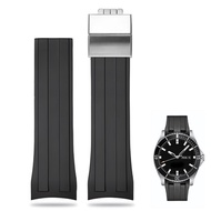 22mm Curved Lug End Watch Strap For Mido Ocean Star M026.430A series Replacement Sport Watch Band wi