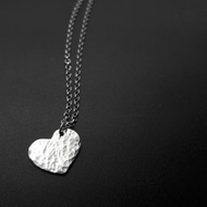 V12款-做不出一樣的銀項鍊-水波愛心造型-925純銀項鍊-御匠敲飾