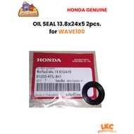 OIL SEAL 13.8x24x5 2pcs. for WAVE100 91202-KFL-841 | HONDA