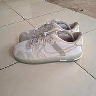 sepatu second branded nik€ af1 react QS white ice size 42 original like new
