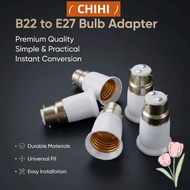 CHIHI LED Lamp Adapter, Edison Screw B22 To E27 Adapter