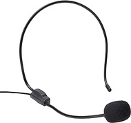 Portable Mini 3.5mm Jack Head-mounted Headset Condenser Microphone with Flexible Wired Boom for Voice Amplifier Speaker Karaoke Computer