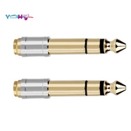 6.35mm to 3.5mm Converters 1/4 Inch Male 1/8 Inch Female 6.35 to 3.5 Jack Headphone Audio Adapter Co