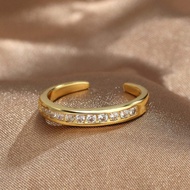 Copper Plated Real Gold Zircon Foot Ring Environmentally Friendly Material Female Exquisite Beach To