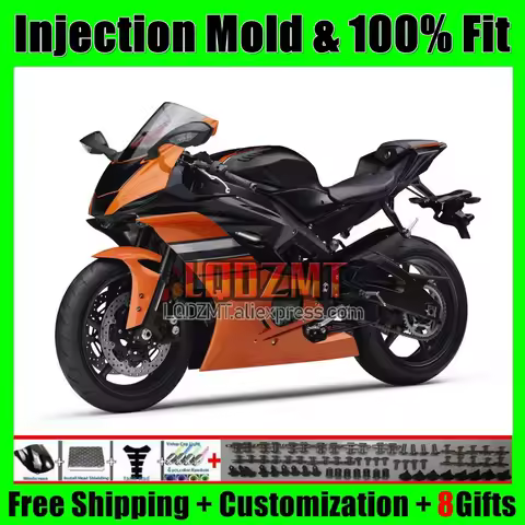 Frame For YAMAHA YZF-R6 orange blk YZFR6 17 18 19 20 21 22 23 24 71Q2.83 YZF R6 2017 2018 2019 2020 