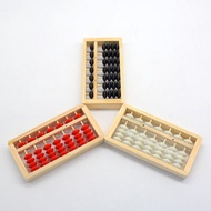 7-speed 5-beads Wooden Small Abacus Children Learning Abacus Student Abacus Mental Arithmetic Black 