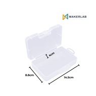 Rectangular Plastic Storage Box Clear Transparent 14.5x8.8x4cm 17x12x6cm 27.5x17.5x4.3cm