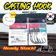 CATS CLAW 513 WORM HOOK Fishing Tackle Aksesori Memancing Malaysia Ready Stock Air Masin Original