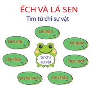 Frog & handmade lotus leaf (MIKI Teaching Supplies)