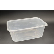 1500ml Rectangular Container with Lid [ 50sets± ] Plastic Disposable Food Box Bekas Makanan - TAGE T