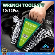 10/12pcs Combination wrench Set 10 in 1 Combination Wrench Set Rachet Wrench Professionaltools