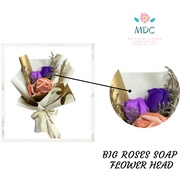 SOAP ROSE/BIG ROSES SOAP FLOWER HEAD/BUNGA WANGI/SOAP FLOWER/BUNGA SABUN 50PCS 5 LAYER KOREA QUALITY