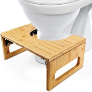 ST/📍Hot Sale Bamboo Toilet Stool Foldable Multifunctional Footstool Toilet Stool ARME