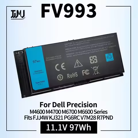 FV993 M6600 Laptop Battery for Dell Precision Laptop Computer M4600 M4700 M6600 M6700 Fit for PG6RC 
