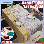 Dining Table Cloth PVC Waterproof Oilproof Ta blecloth Dining Table Cloth Tablecloth Dining Table Cl