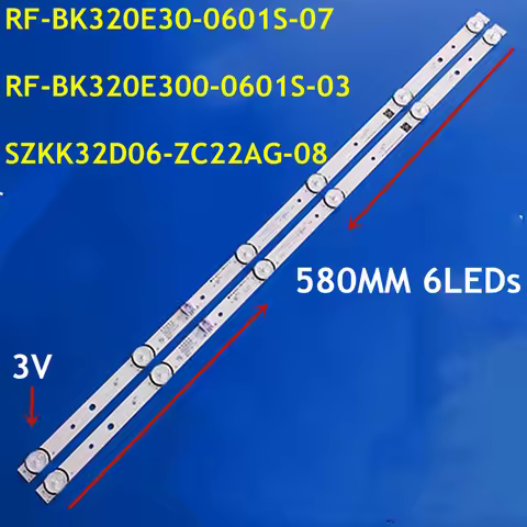 100PCS LED Strip For RF-BK320E30-0601S-07 03 SZKK32D06-ZC22AG-08 LED32K1000A LED32E330C KKTV D32C K3
