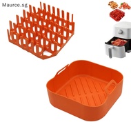 Maurce Silicone Bacon Cooker al Air Fryers Non Stick Reusable Baking Pans Kitchen Accessories For Oven Frying Roasg SG