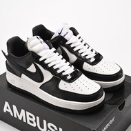 Ambush shoes x   1'07 low classic black white low-top casual sneakers