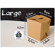 Food Pail Large Laminated 290 gsm 290gsm Paper Rice Box Food Packaging/ Rice Box/