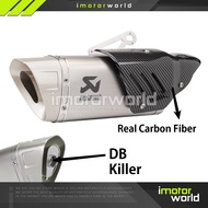 Akrapovic Universal 51mm Muffler Db Killer 100% Carbon Fiber Protector Racing Exhaust Muffler 380mm