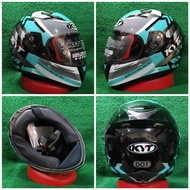 KYT falcon2 flow black/ Helmet blueAQUA