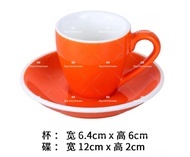 80ML Colour Ceramic Expresso Coffee Cup And Saucer Kopi Gelas 陶瓷浓缩咖啡杯碟