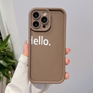 Letter HELLO Phone case for OPPO A38 A18 A98 A38 A53 A12 A76 A58 A55 reno11 reno10 reno8 reno7 reno6 reno5 reno4 Soft Shockproof Silicone cover