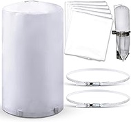 MotiMind 8 Pcs Dust Collector Bag and Band Clamps Dust Collector Replacement Bags, Fit for Dust Coll