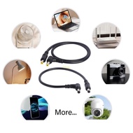 BT DC5 5x2 1mm 5 5x2 5mm Male to Male Power Cable 18AWG Straight to Right Angle Extension Line for E