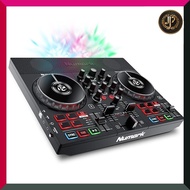 Numark DJ controller with built-in speakers, Serato DJ Lite included, streaming LED lights, built-in