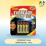 EVEREADY Gold A92BP2(AAA) - 2Pcs / A92BP4(AAA) - 4Pcs