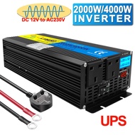 2000W 12Vdc to 220Vac Solar OFF Grid Pure Sine Wave UPS Inverter with AC Charger