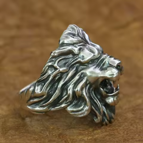 King of Lion 925 Sterling Silver Ring TA191 US Size 7~15 BZ