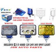 SHILIDUO 4 inch 6 LED 12V 24V 36V Spot Light Car 4x4 Lorry Truck Trailer Boat SD-3360 SD-3370 SD-337