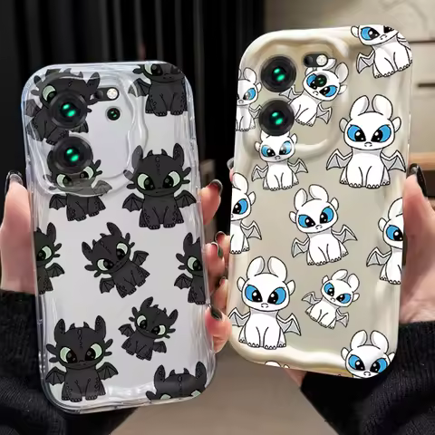 Couple Toothless Fury Dragon Case For Xiaomi 14 13 12 11 11i Lite 13T 12T 10T POCO X5 X6 Pro X3 NFC 