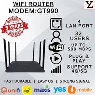 GT990+2025 Modified Unlimited Data Hotspot 4G Modem Router | SIM CARD Wi-Fi Router Wide Connection