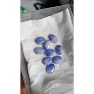 Cloud jade agate tazaniabiru 14x10mm