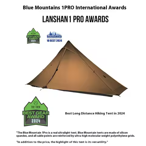 3F UL GEAR official Lanshan 1 pro Tent Outdoor 1 Person Ultralight Camping Tent 3 Season Professiona