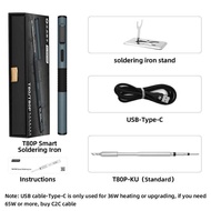 ALIENTEK เครื่องเชื่อมเหล็ก T80/T80P 100ปรับอุณหภูมิได้เร็วC245ไฟฟ้าดิจิตอลแบบพกพาได้ความร้อนสูง C21