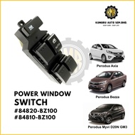 84820-BZ100 84810-BZ100 Power Window Main Switch Sub Switch Perodua Axia Bezza Myvi D20N GM3 Aruz