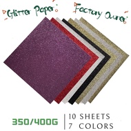 10sheet/pack Multi-color 350gsm 400gsm A4 A5 12''*12'' FSC Glitter Cardstock Holographic Card Paper
