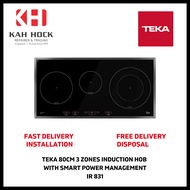 TEKA IR 831 80CM 3 ZONES INDUCTION HOB  WITH SMART POWER MANAGEMENT - 2 YEARS LOCAL WARRANTY + FREE 