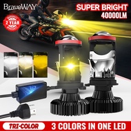 1PCS Brand New Mini LED Light Bulb 6500K 4300K ​​3000K H4 Lens Hi/Lo Beams Projector Headlight For A