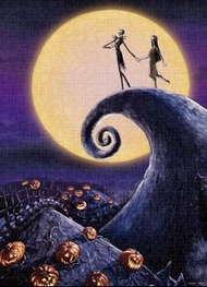 [訂購] 全新正版日版 閃光燈砌圖 迪士尼 DISNEY 怪誕城之夜 JACK SALLY 500塊 拼圖 PUZZLE Tenyo (Nightmare Before Christmas)