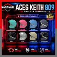 Vintage Look Aces Keith 809 Retro Open Face Motorcycle Helmet 60CM