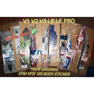 SYM VF3I 185 V1 / V2 / LE PRO ORIGINAL BODY COVER STICKER