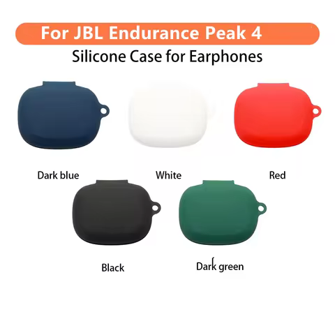 For JBL Endurance Peak 4 Case Solid Color Earphone Cover Fundas Shell Soft Shockproof Silicone Hearp