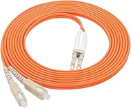 HAIZHI Fiber Optic Patch Cord LC-SC Duplex 1-10m, 50/125um, 62.5/125um 10PCS(7mtr 62.5-125um)